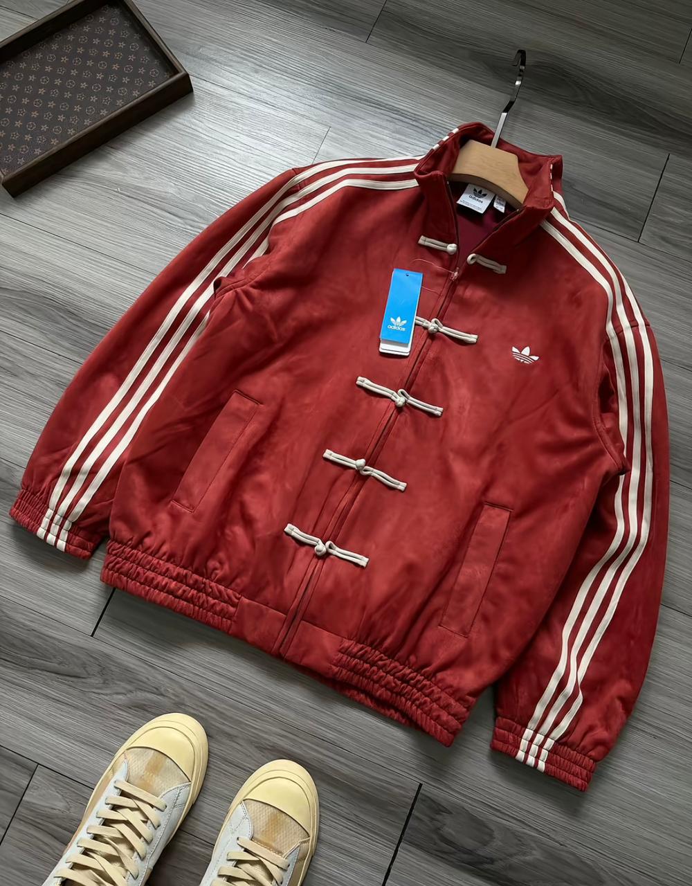 RED ORIGINAL ADIDAS CHINESE JACKET