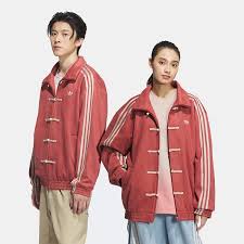 RED ORIGINAL ADIDAS CHINESE JACKET